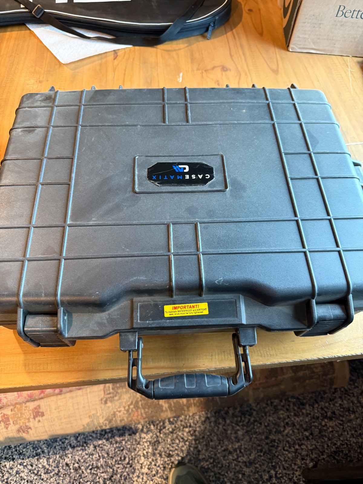 Casemate Hard Shell Waterproof laptop/Brief case, NEW.  Never been used.