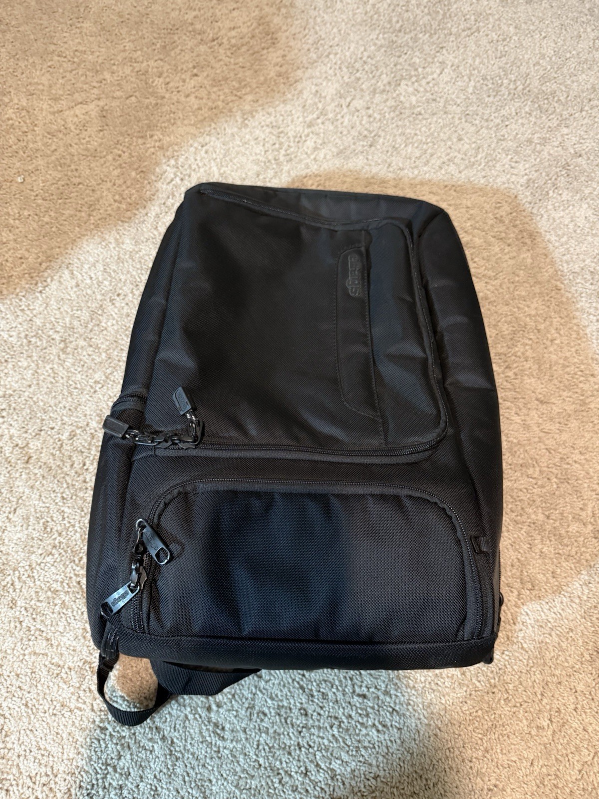 eBags Professional Slim Laptop Backpack Black EB2146-16 Travel Work Bag