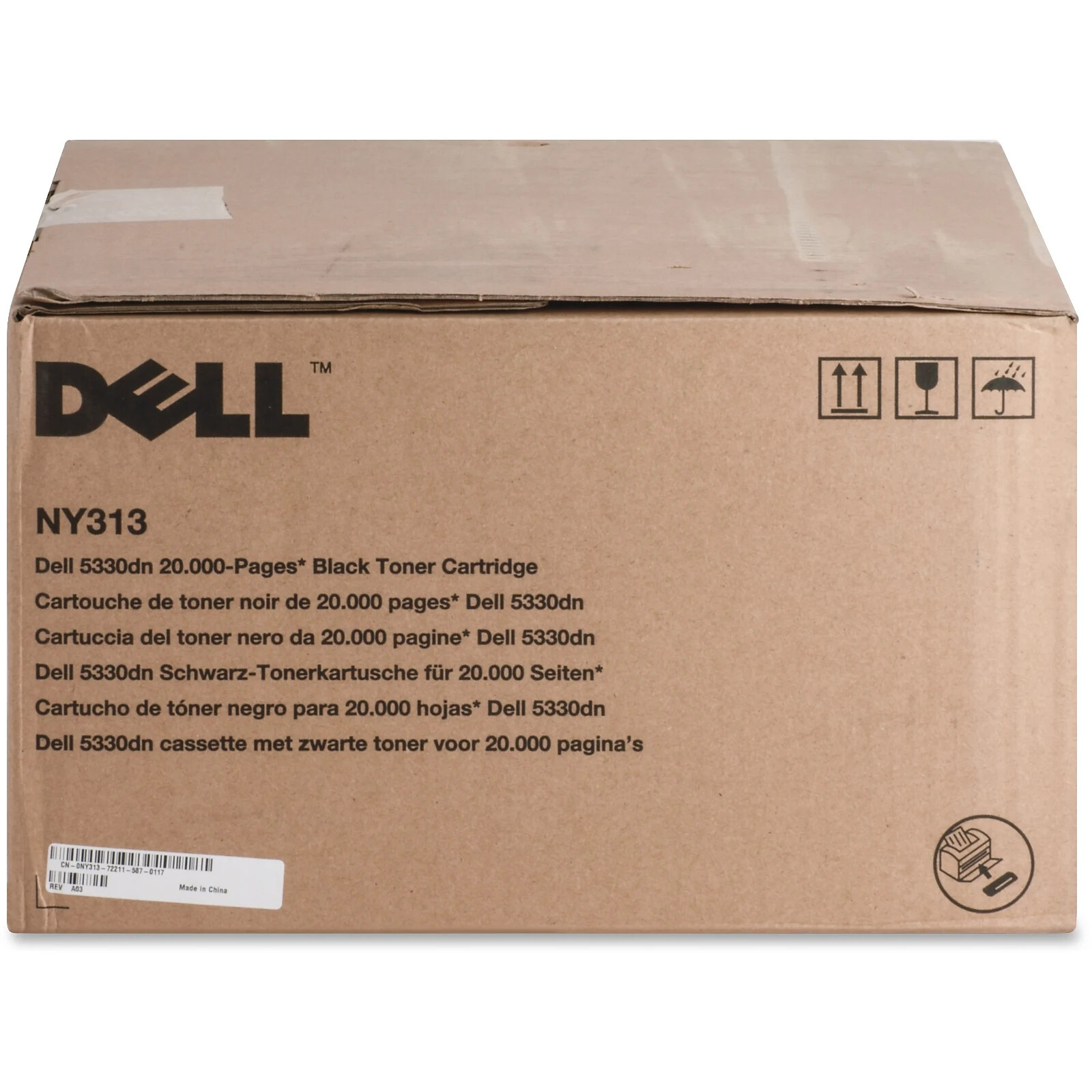 Genuine Dell NY312 5330dn 10000-Pages Black Toner Cartridge F. Shipping