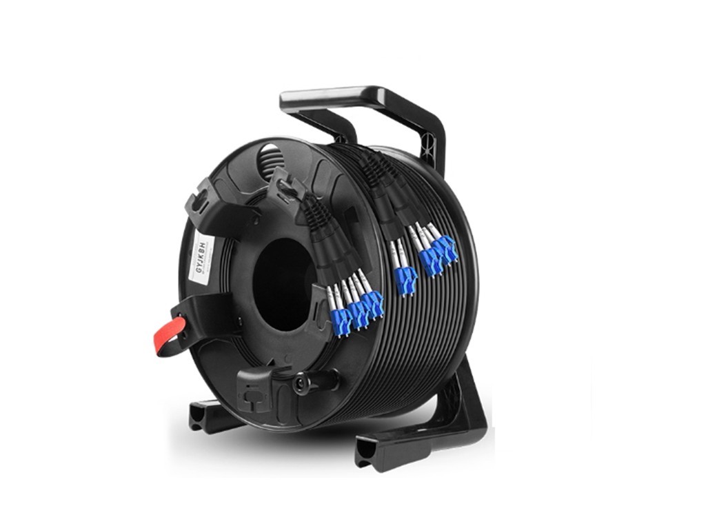 1500ft(457meters) Outdoor Armored Singlemode LC-LC 6 Strands with Fiber Reel