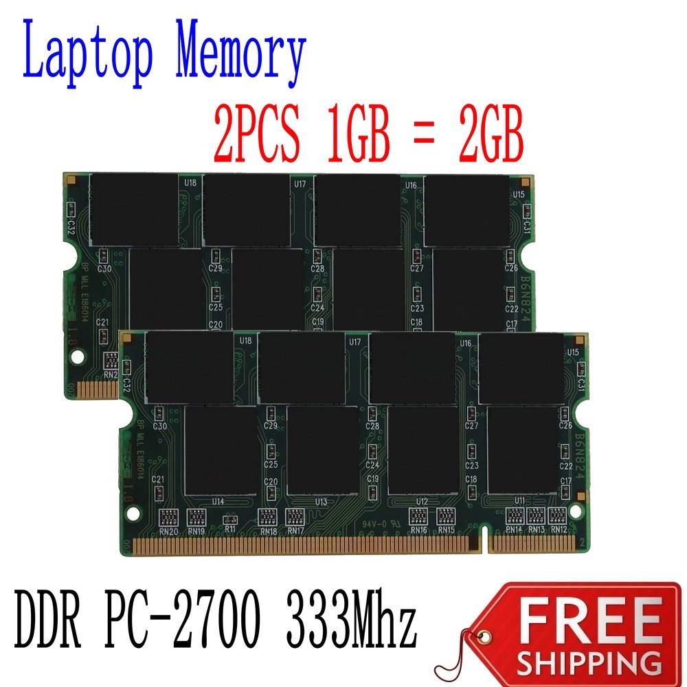 10GB 8GB 4GB 2GB 1GB DDR 333Mhz PC2700 SODIMM Laptop Memory Notebook RAM LOT AB
