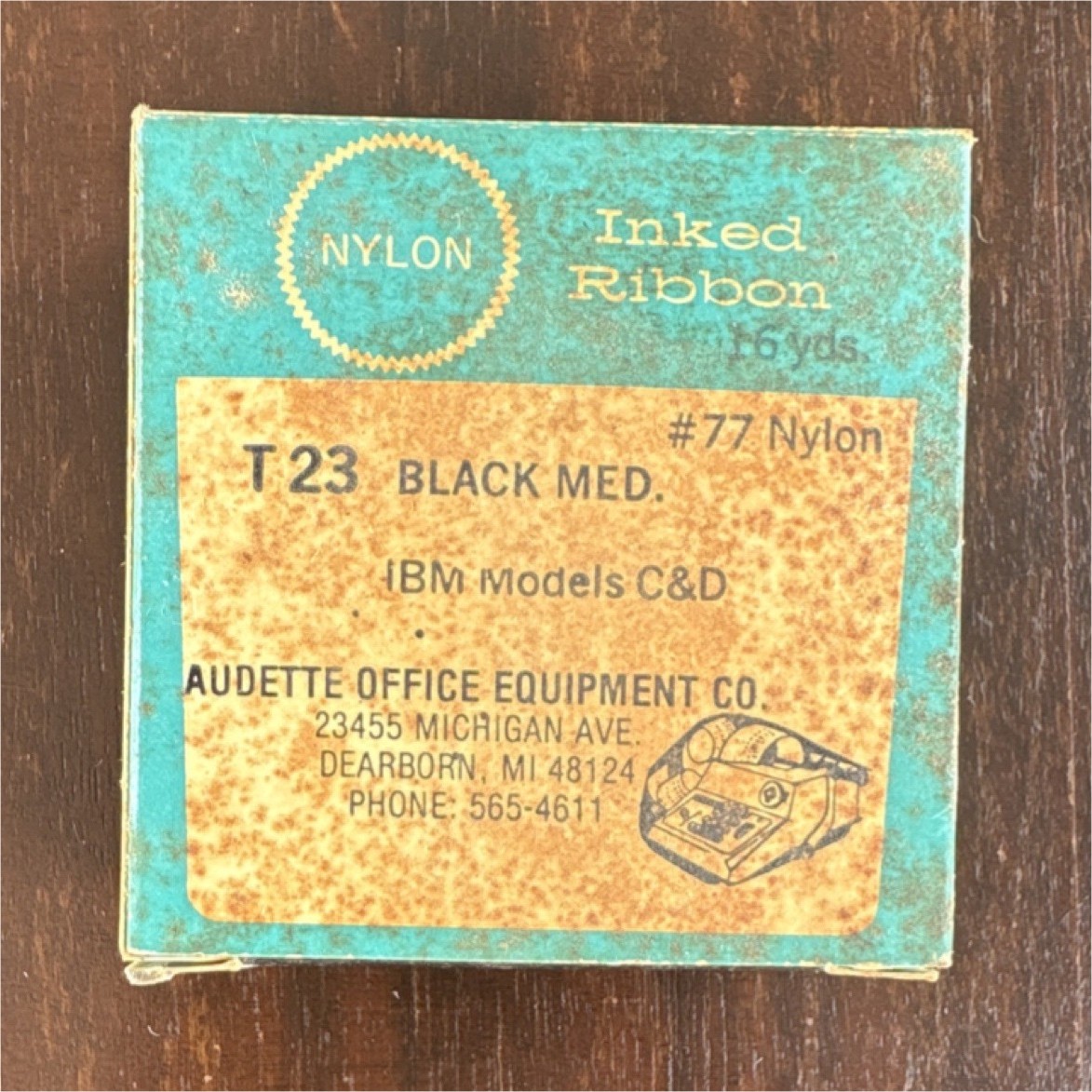 Audette Office Equipment Co. T23 Black Genuine Ribbon for IBM C & D Dot Matrix