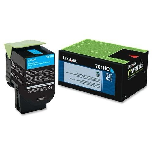 Lexmark 701HC Cyan Laser Toner Cartridge for CS310 CS410 CS510