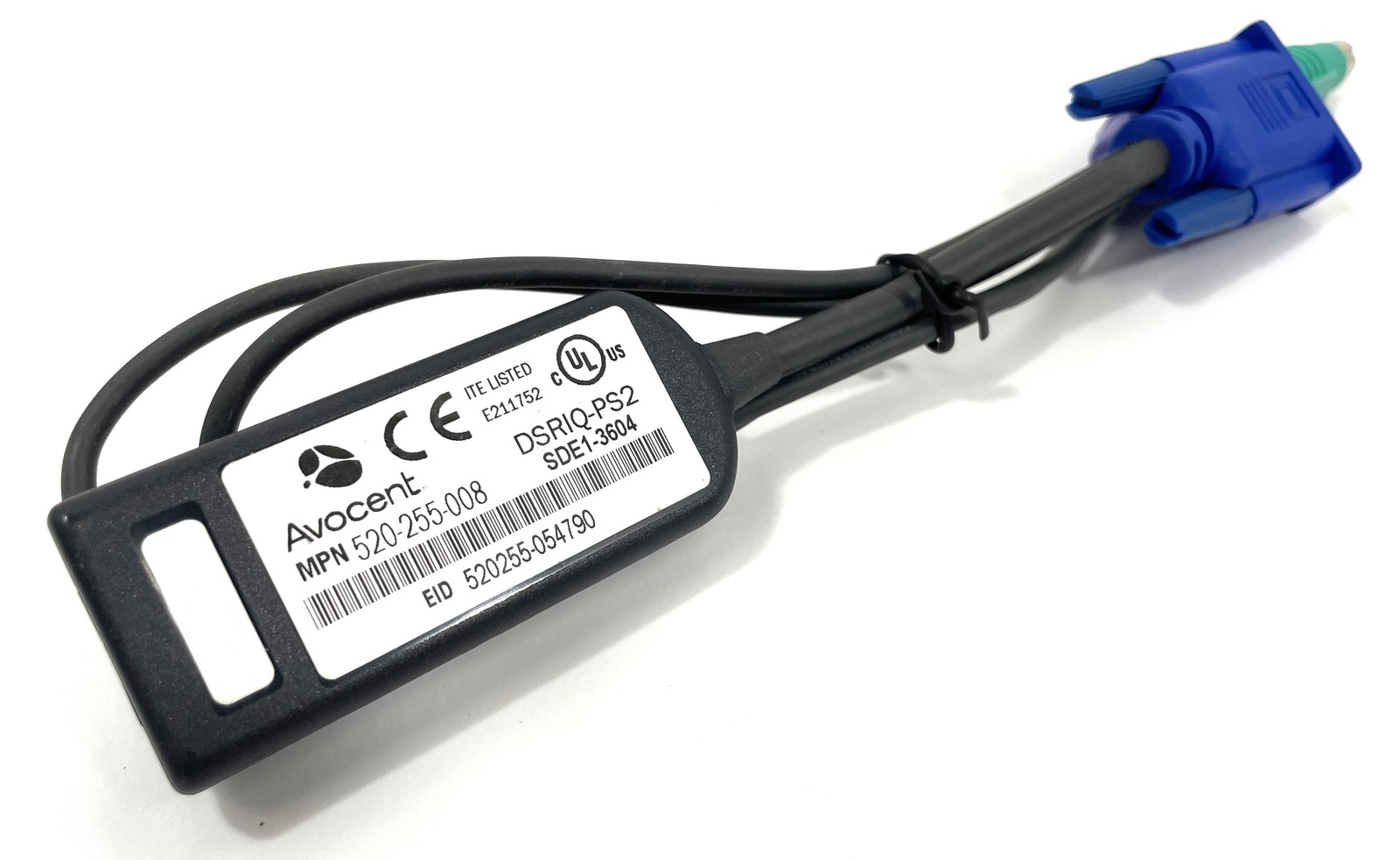 Lot of 5 Avocent 520-255-008 KVM Server Interface Cable Module Adapter DSRIQ-PS2