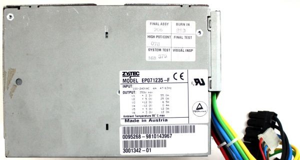 Ep071235-g - 350w pwr supply, 3001342-01 tested working
