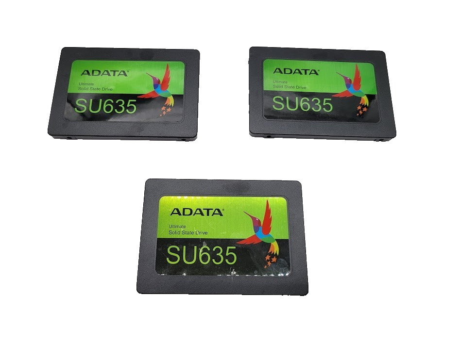 Lot of 3 ADATA SU635 240GB 2.5" SATA III 6Gb/s SSD ASU635SS-240GQ