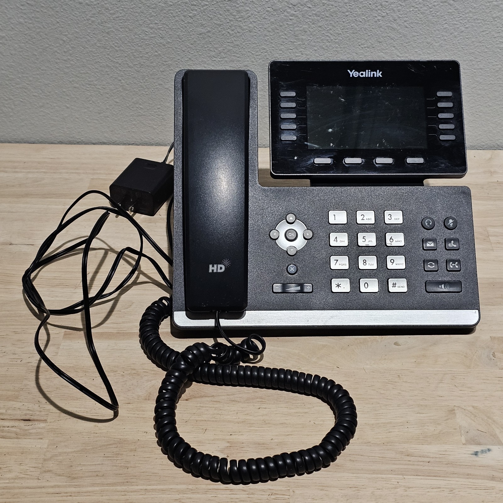 Yealink SIP-T54W 16-Line Color Display Business VoIP Phone Bluetooth Wi-Fi PoE 