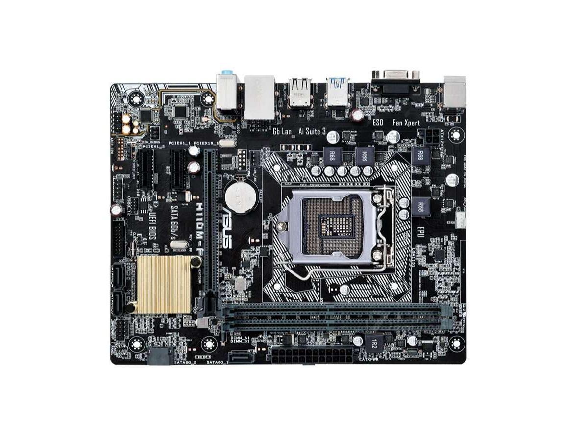 For ASUS H110M-F Motherboard H110 LGA1151 2*DDR4 32G VGA M-ATX Tested ok