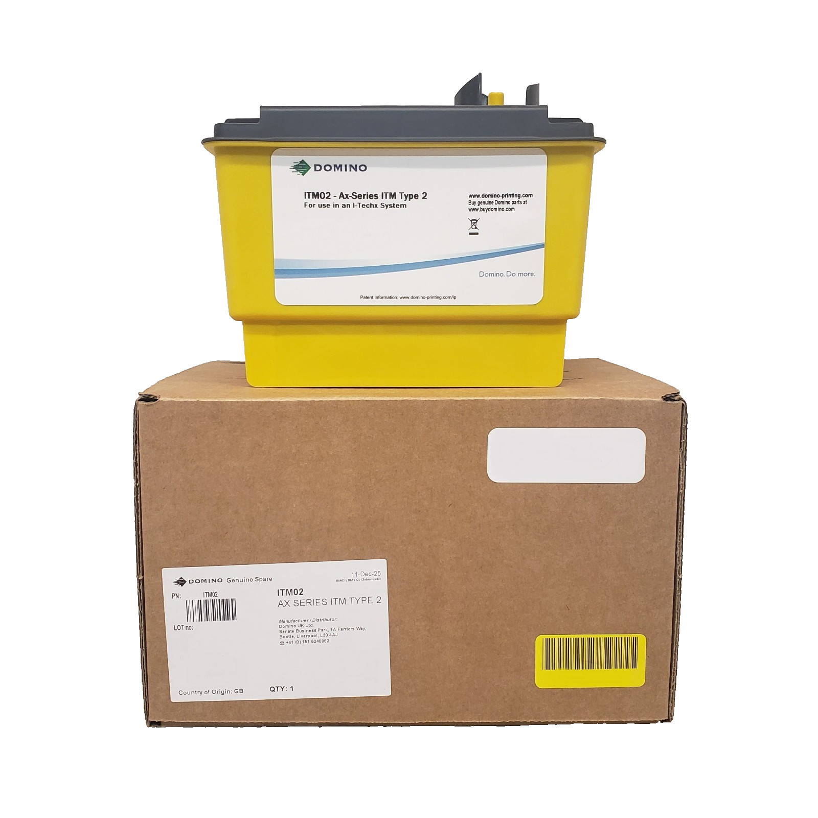 DOMINO Genuine OEM ITM02 AX-Series ITM Type 2 Ink Module - AX350i Inkjet Printer