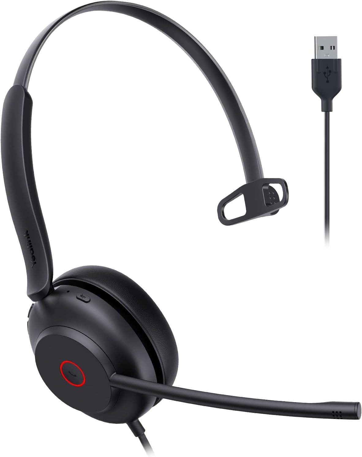 Yealink UH35 Wired Headset, USB-C/A AI Noise Canceling Mic,HD Audio, 5.6ft Cable