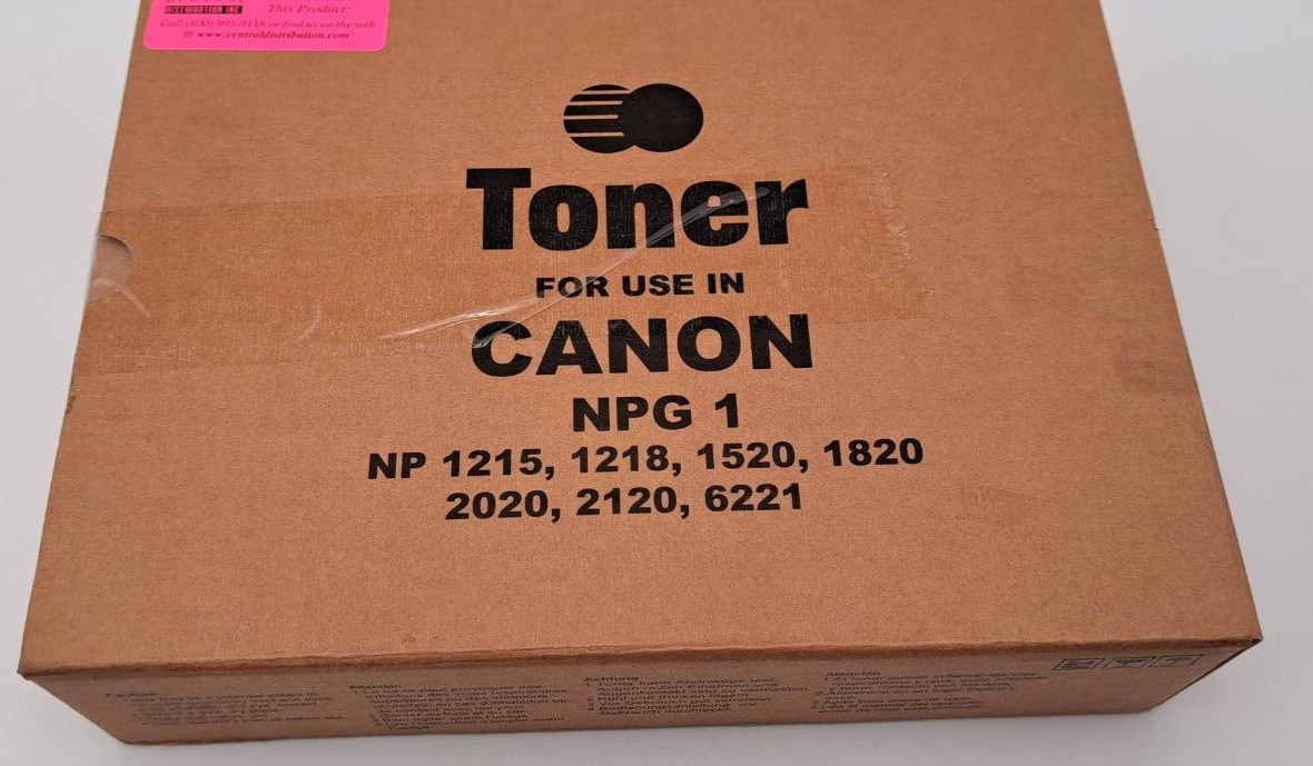 Canon Toner Cartridges for NPG1, NP1215, 1218, 1520, 1820, 2020, 6221 Open Box