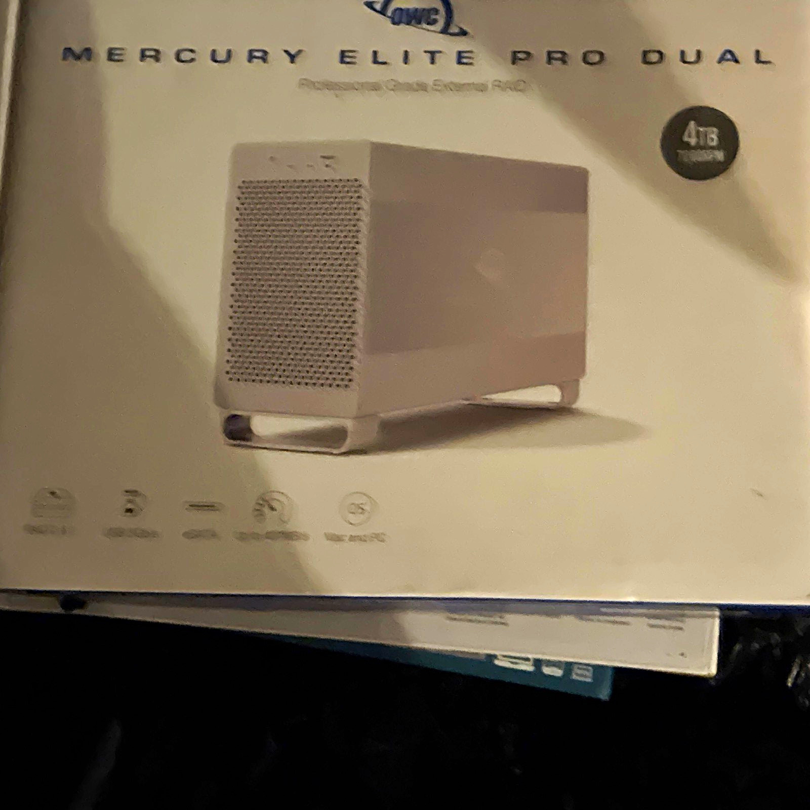 OWC Mercury Elite Pro Dual 3.5in RAID Enclosure USB 3.1 Gen 1 eSATA Silver