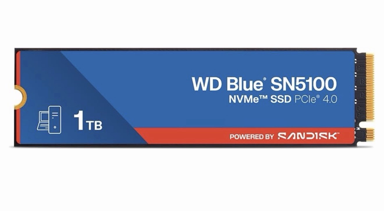 WD Blue SN5100 1TB NVMe SSD M.2 2280 PCIe Gen 4.0 Internal Solid State