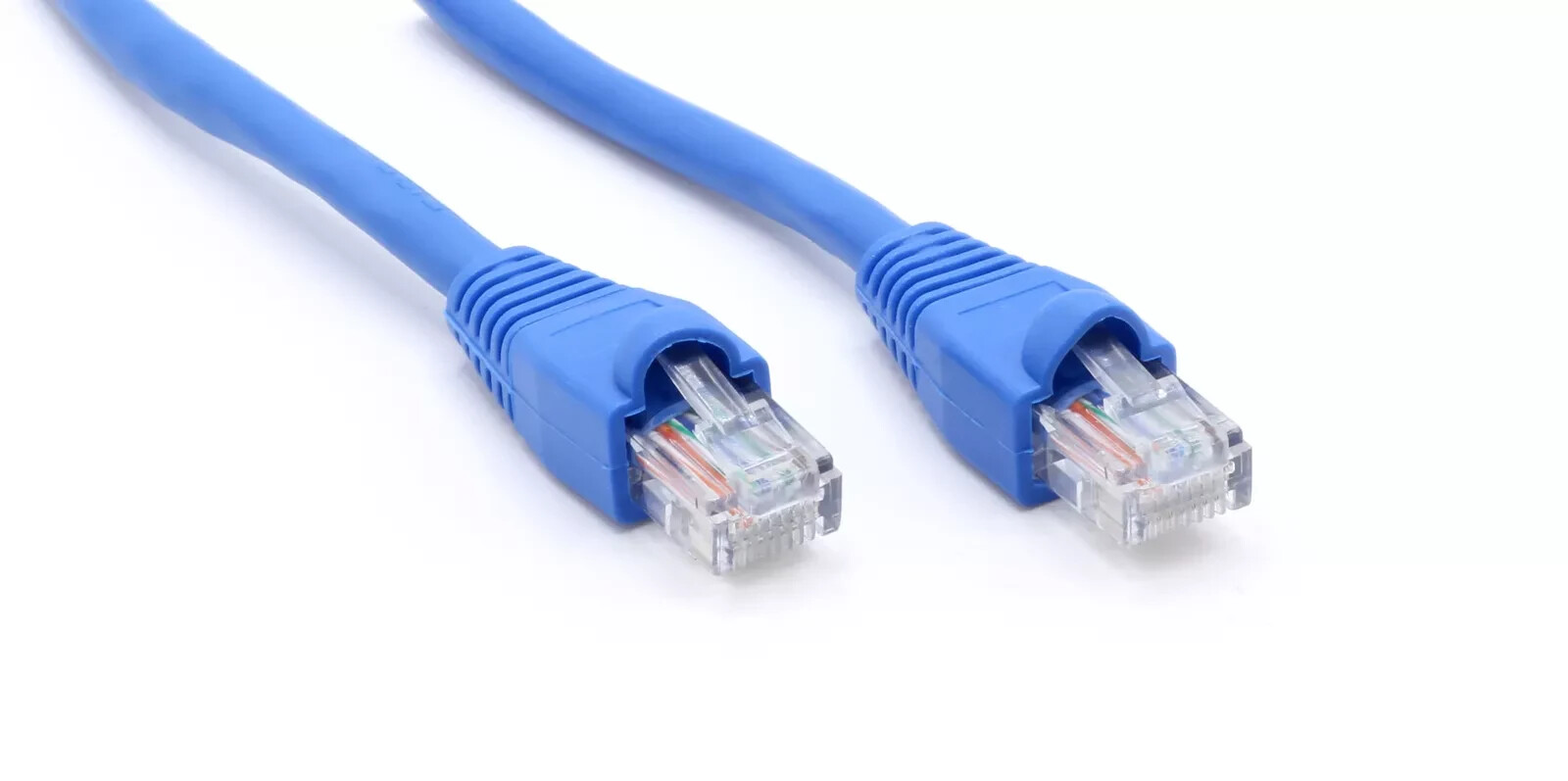 7 Foot Blue - Ethernet Network Cable - Cat5e Patch Cord - 7 Ft - LAN - 50 Pack