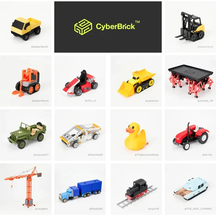 CyberBrick Hardware Kit for Bambu Lab Creator Program Modular Smart Toy