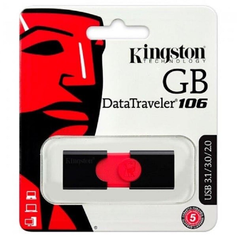 Sealed Genuine Kingston 64GB flash drive USB 3.1/3.0/2.0 DT106/64GB
