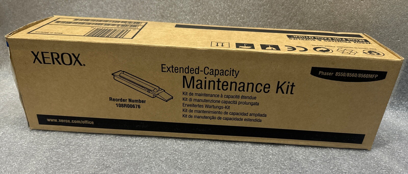 Genuine Xerox 108R00676 Extended-Capacity Maintenance Kit SEALEDPhaser 8550 8560