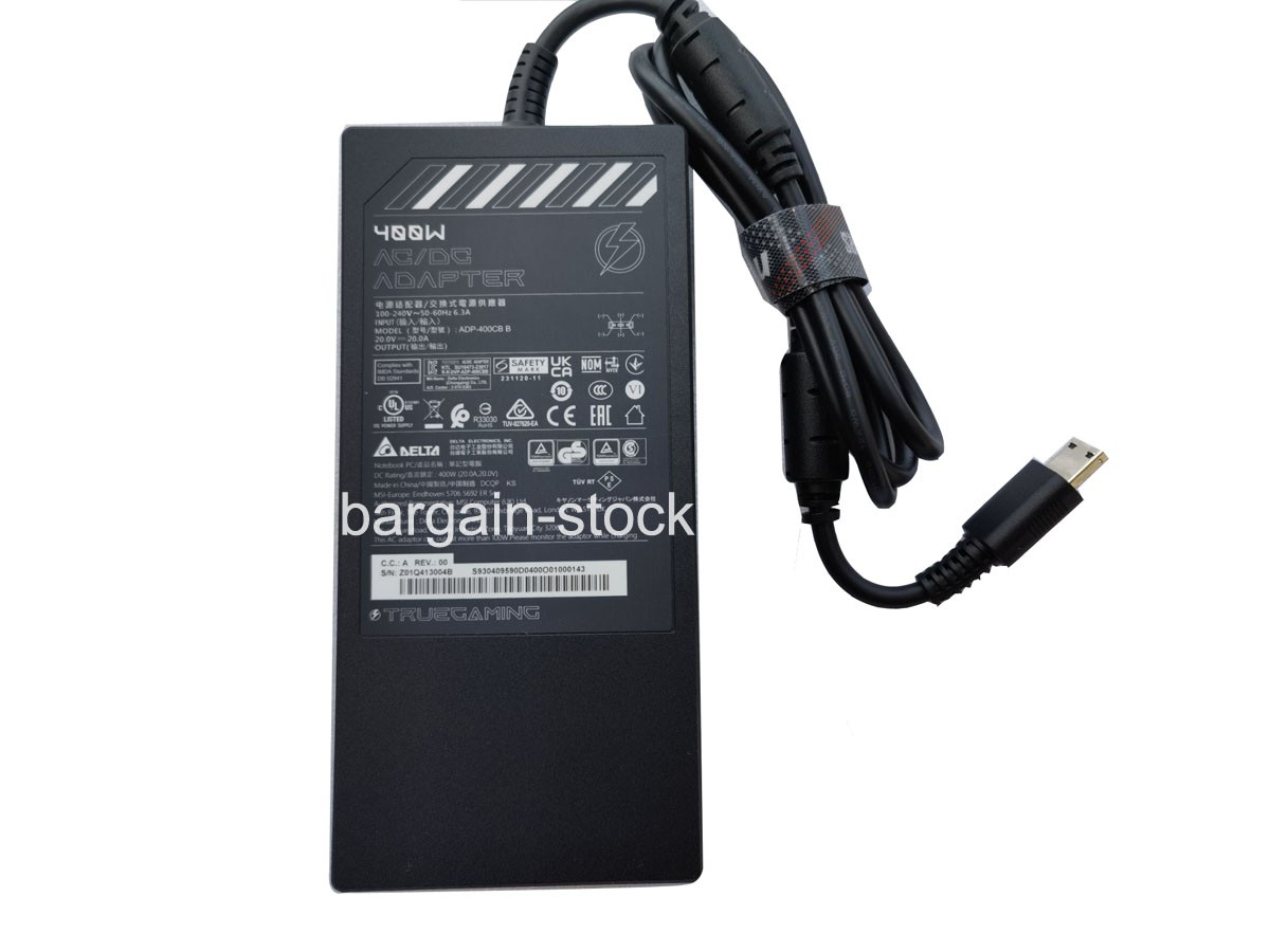Original MSI Titan 18 HX A14VIG 20V 20A 400W ADP-400CB B AC Power Supply Adapter