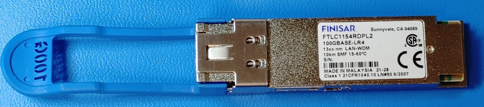 Finisar FTLC1154RDPL2 100GBASE-LR4 10km LAN-WDM SMF QSFP28 Transceiver