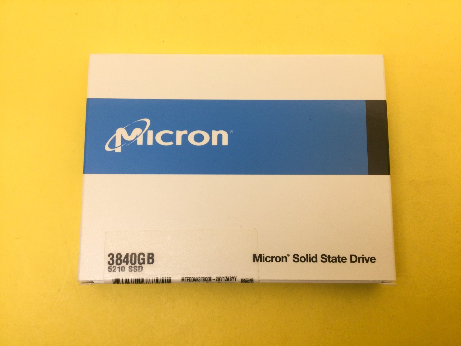 MICRON 5210 ION 3.84TB SATA 6GB/S 2.5in 3840GB SSD MTFDDAK3T8QDE New
