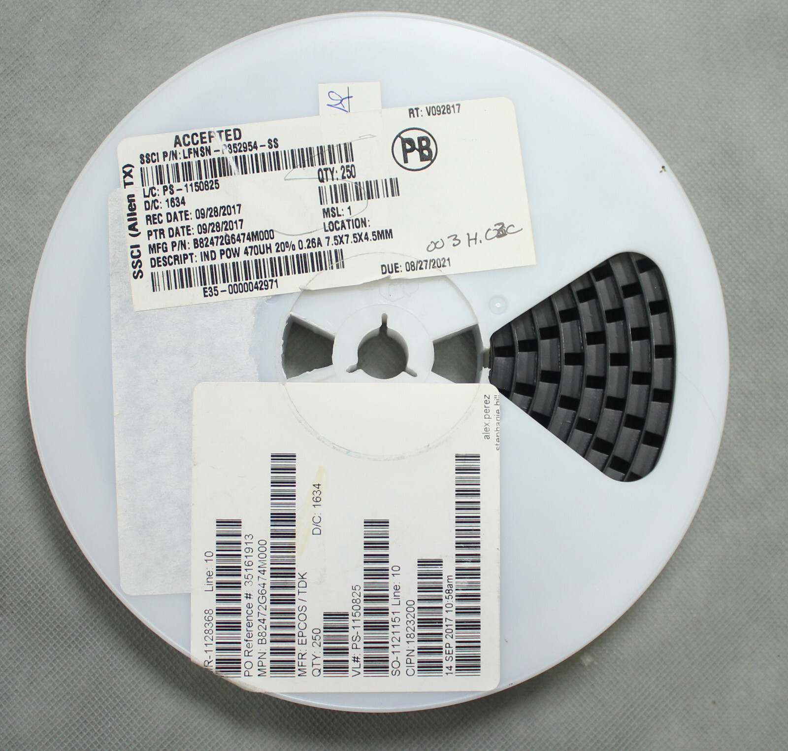 Lot of 250 EPCOS B82472G6474M000 SMD Power Inductors