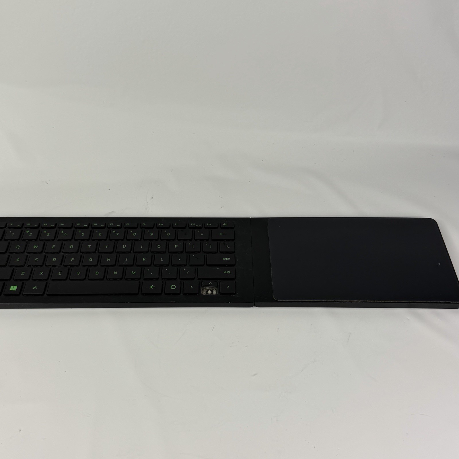 Razer Turret Lapboard Keyboard RZ03-0133 Bluetooth Foldable w/ Mouse Pad WORKING