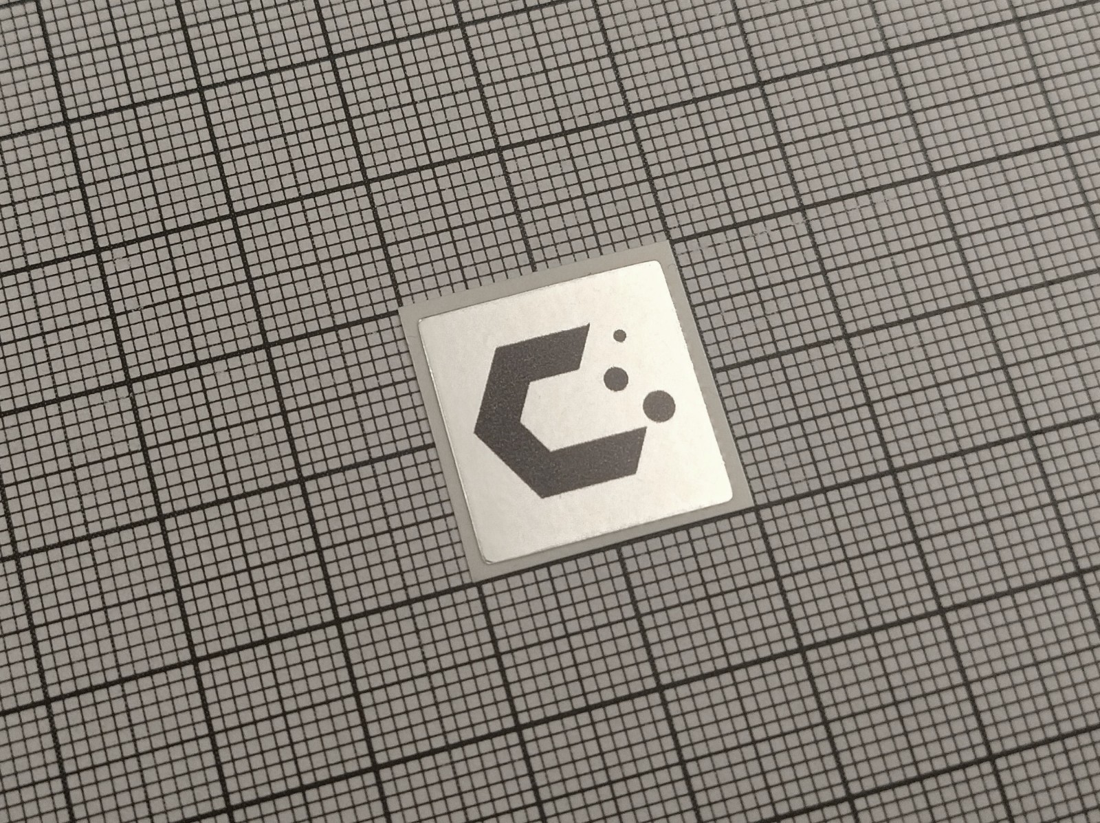 5 x Silver & Black CachyOS Linux Stickers For The Computer Case