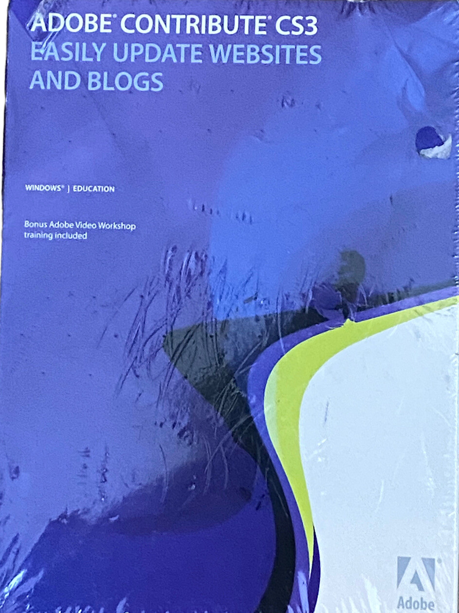 Adobe Contribute CS3 Web Publishing Software for Windows