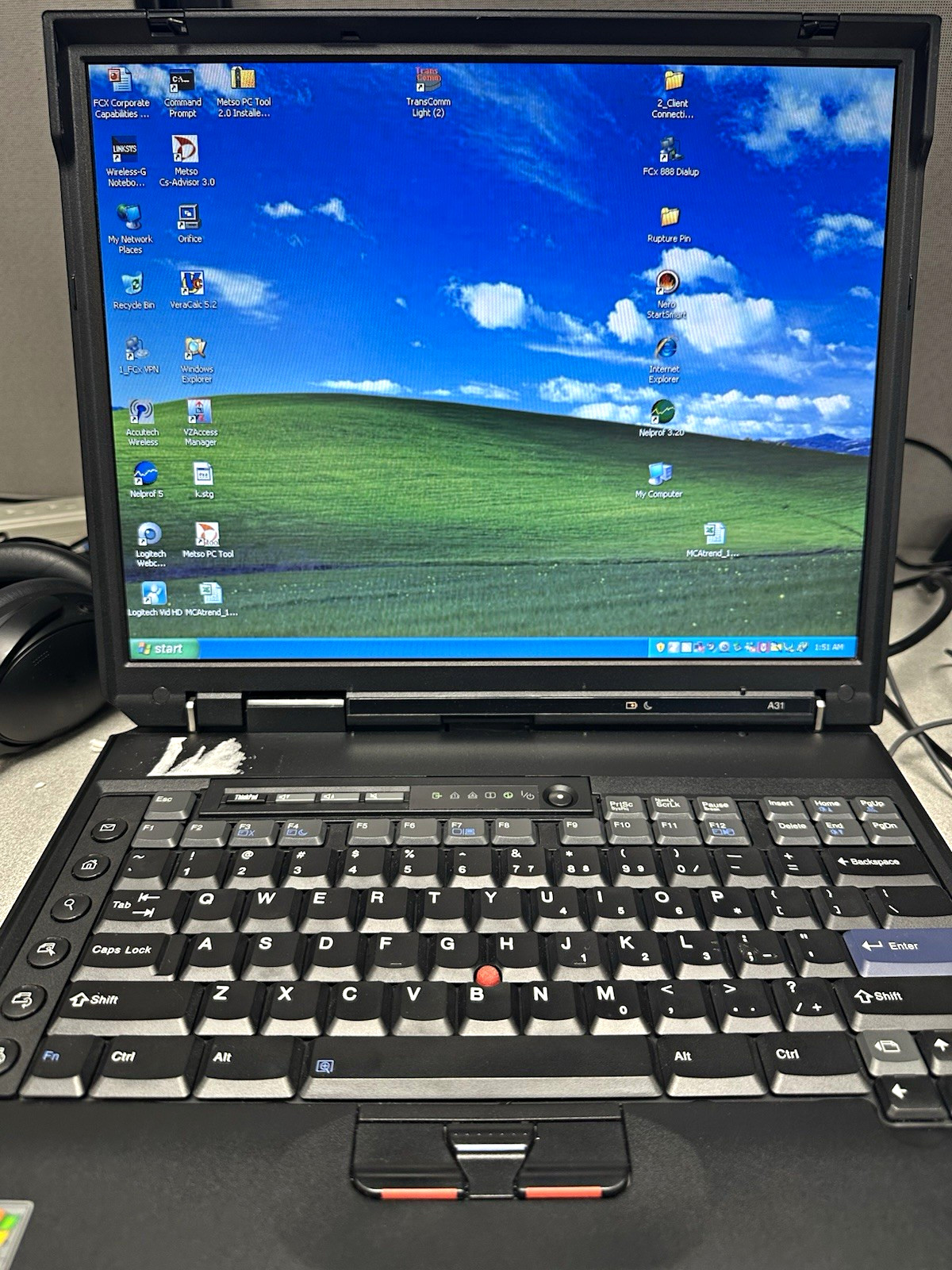 IBM ThinkPad A31 vintage Laptop