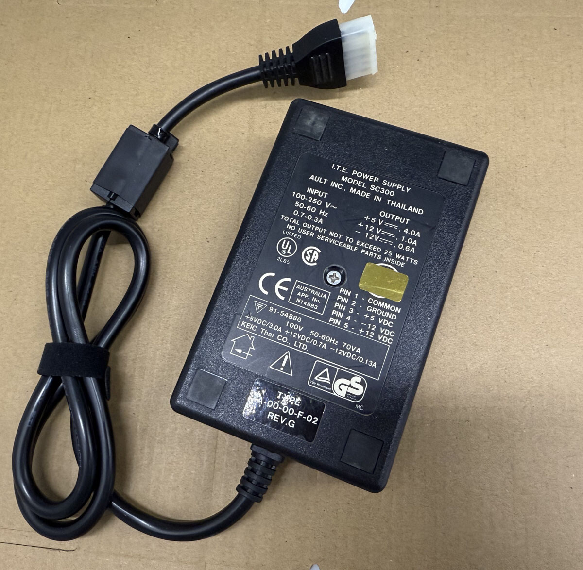 Power Supply for Digi 24000006 Adapter - EtherLite 16 & 160 - I.T.T Ault SW306