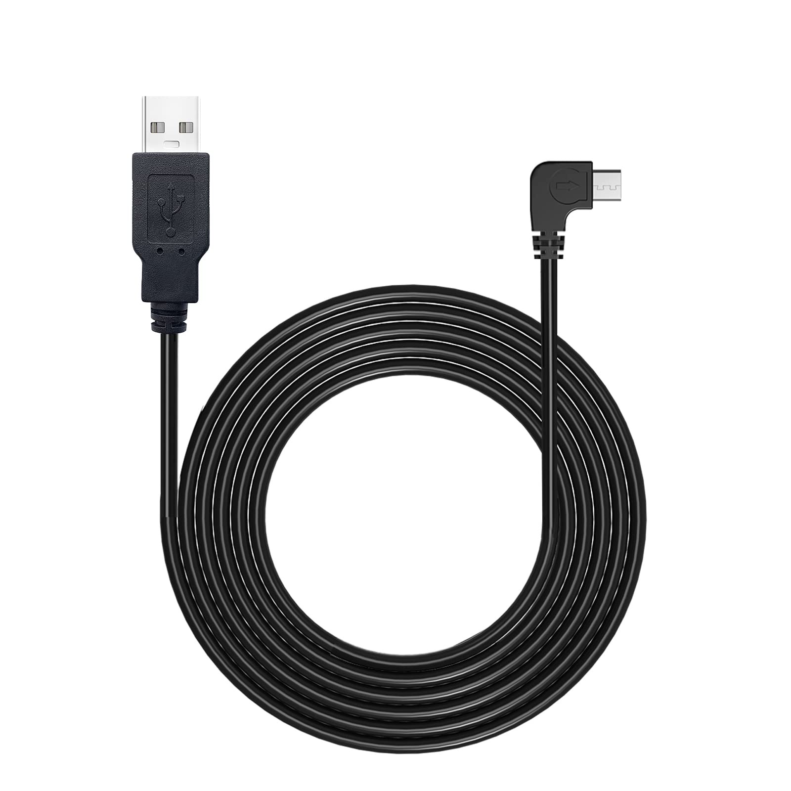 Pixelman Dash Cam Power Cord,Micro USB 11.5ft Long Charging Cable for Black