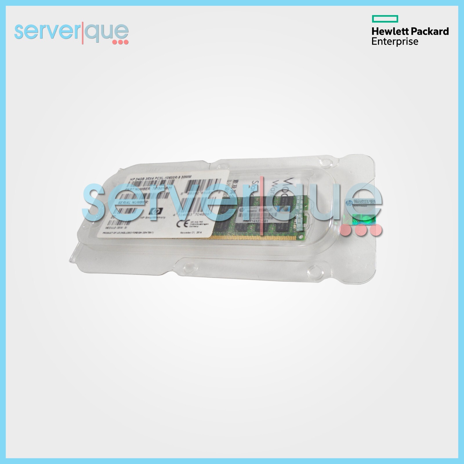 761501-B21 HP 24GB PC3L-10600R DDR3-1333MHz ECC Triple Rank Memory 716322-081