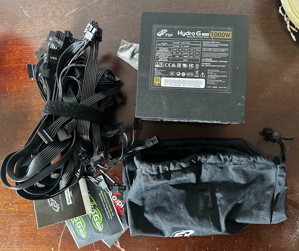 FSP Hydro G PRO 1000W ATX 3.0 & PCIe 5.0 Gen 5 12VHPWR PSU (HG2-1000) TESTED