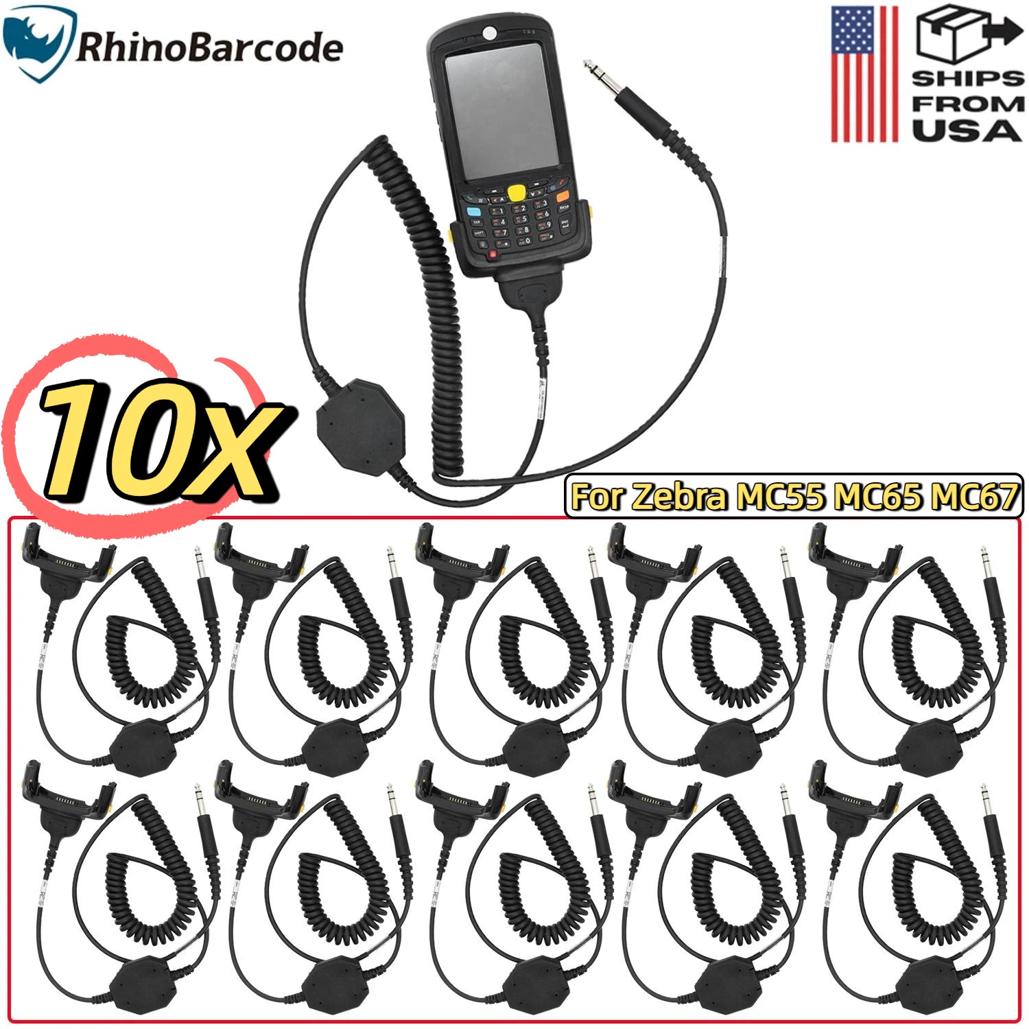 10pcs 25-127558-02R Dex Cable for Zebra MC55 MC65 MC67 Barcode Scanner