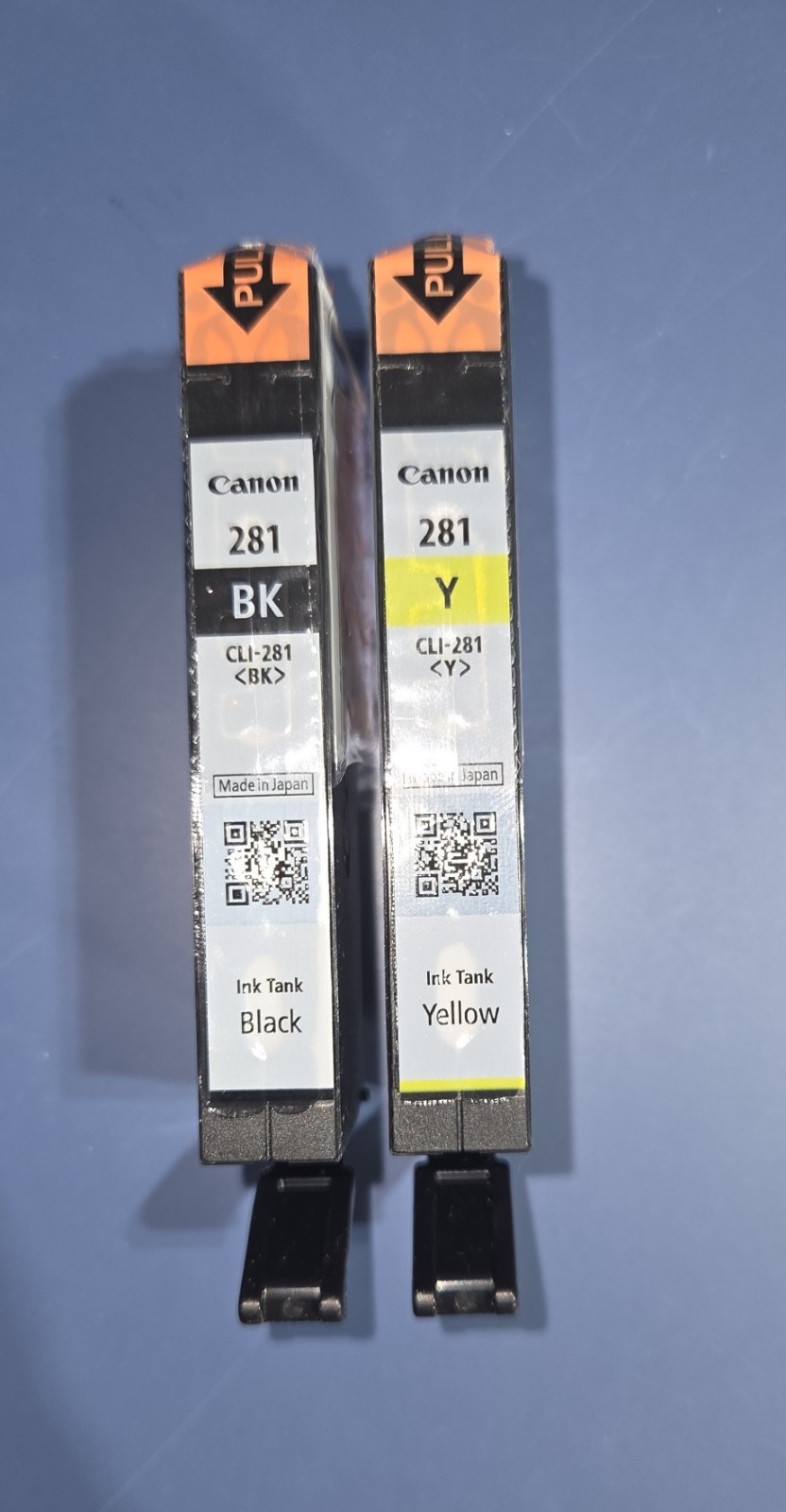 Canon 281 Ink Cartridge Set of 2 NEW OEM Genuine Sealed - Black and Yellow