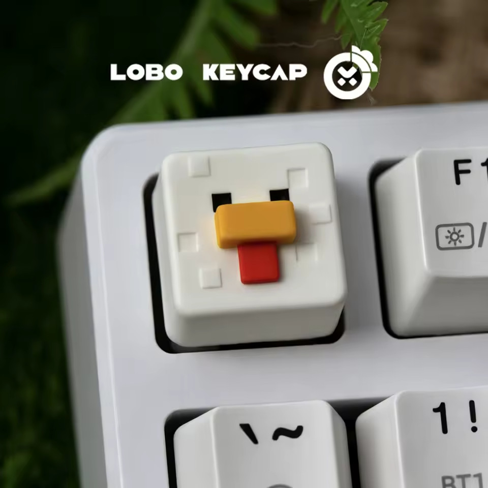 Minecraft Pixel Keyboard Lobo Resin Keycap Mechanical Cross Shaft Key Caps