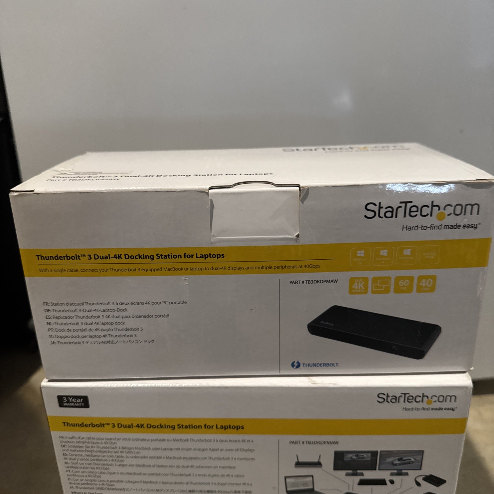 (NEW IN BOX) StarTech Thunderbolt 3 Dual 4K Docking Station