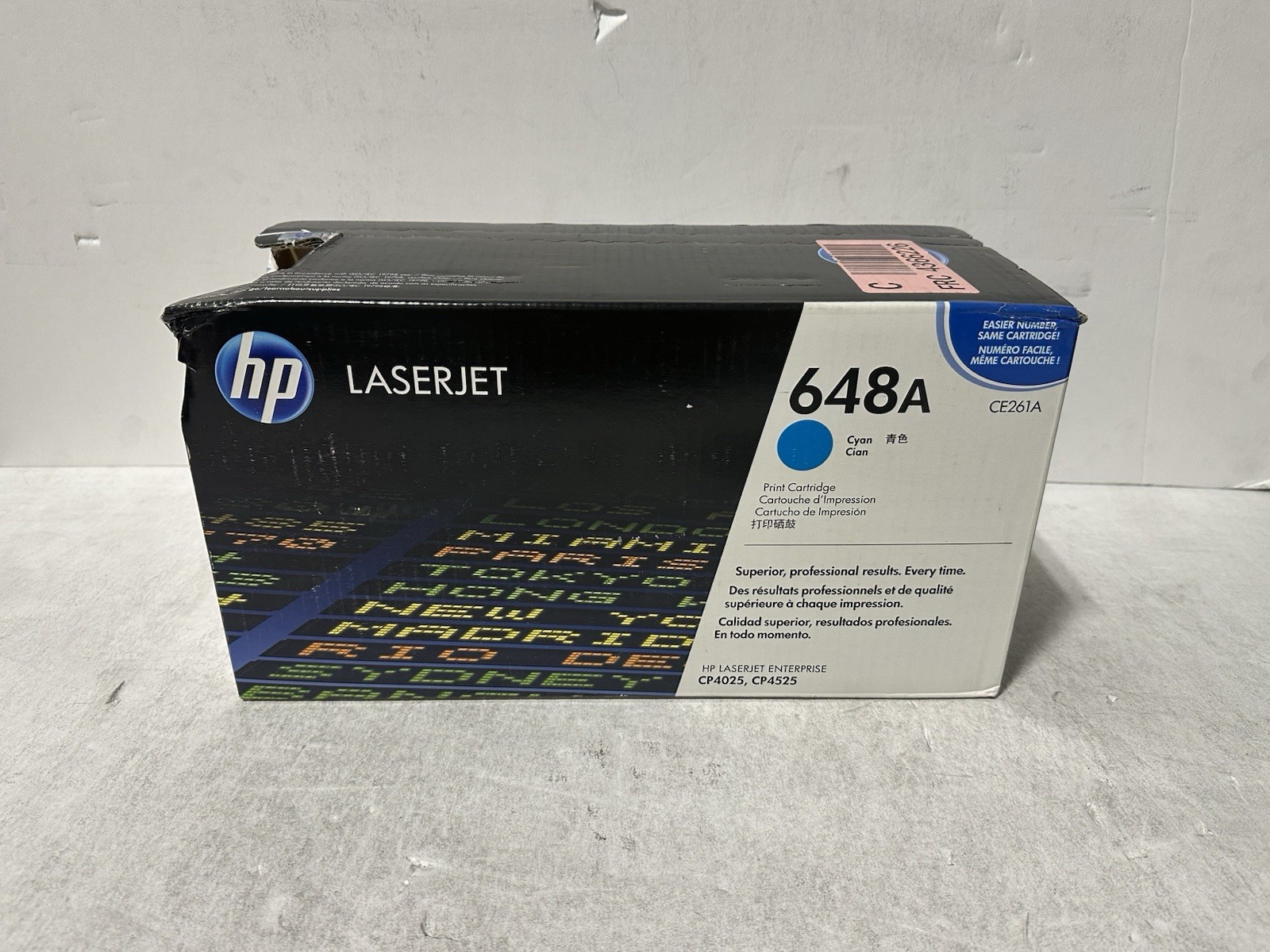 HP 648A (CE261A) Cyan LaserJet Toner Cartridge