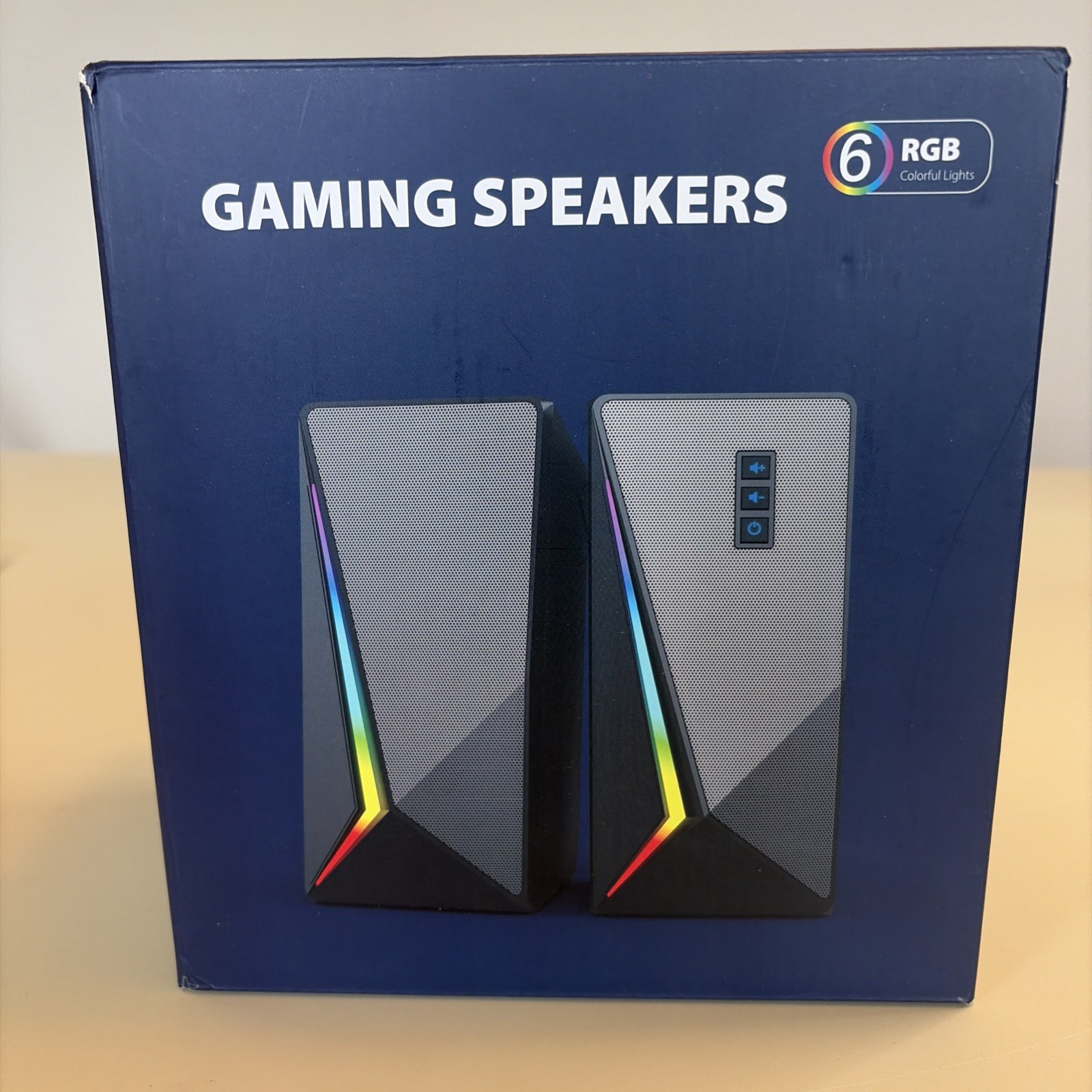 USB Powered RGB Gaming Speakers for Computer Monitor Laptop PC Desktop
