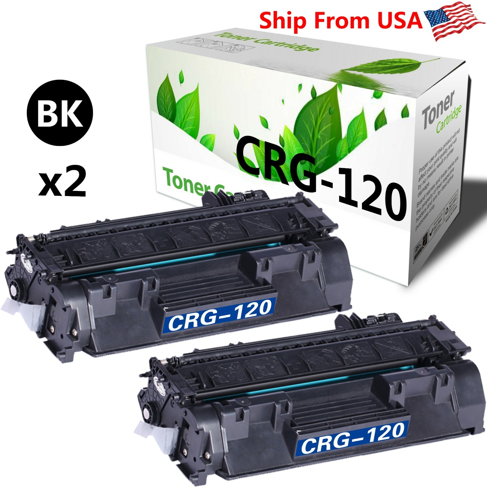 2PK 120 Toner Cartridge CRG210 ImageClassD1120 D1150 D1380