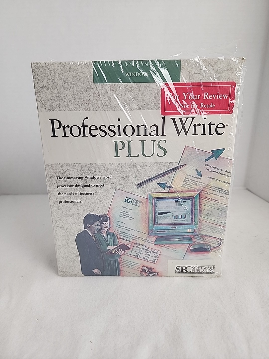 Microsoft Windows Professional Write Plus Disk Word Processor 1991 Advance Copy