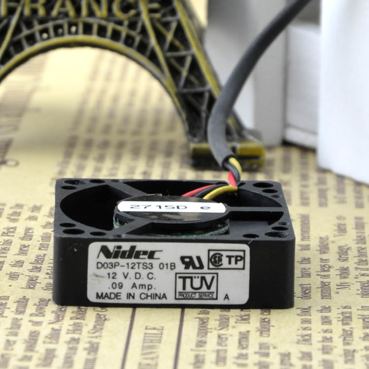 1pc Nidec D03P-12TS3 35x35x10mm 35mm 3510 12V 0.9A DC Cooling Fan 3pin Connector