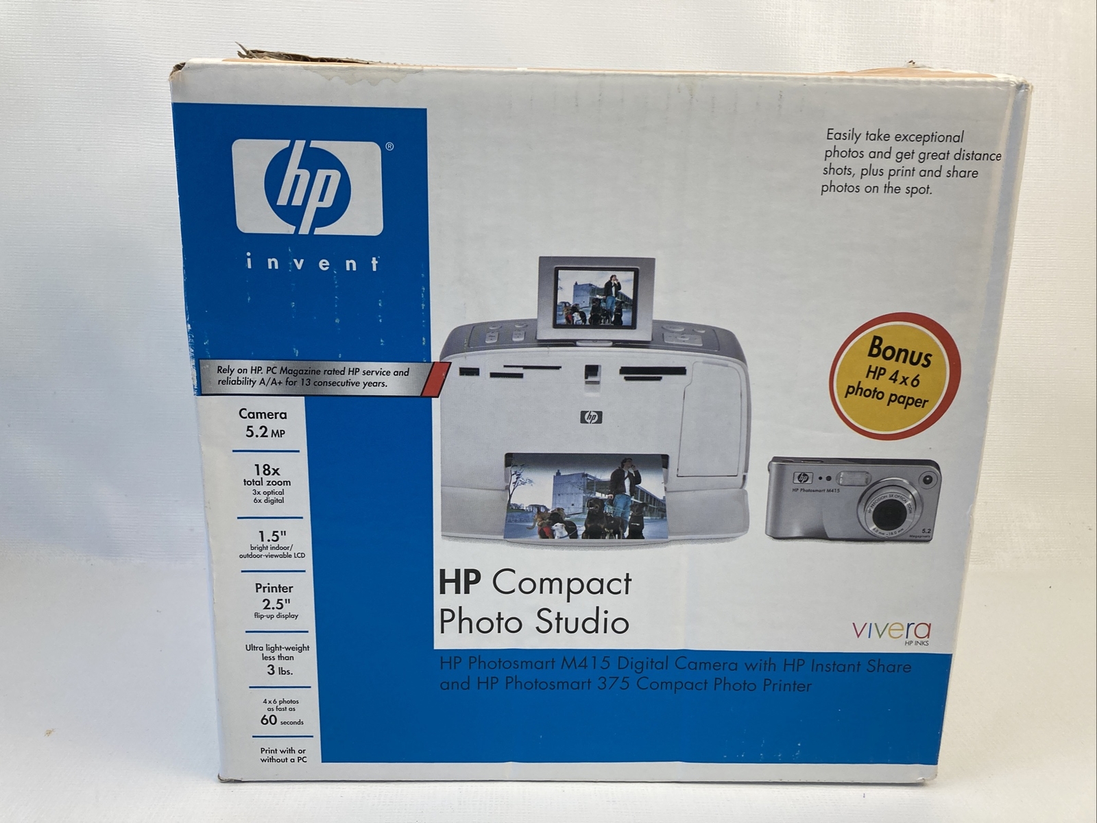 HP Photosmart 375 Photo Inkjet Printer Only