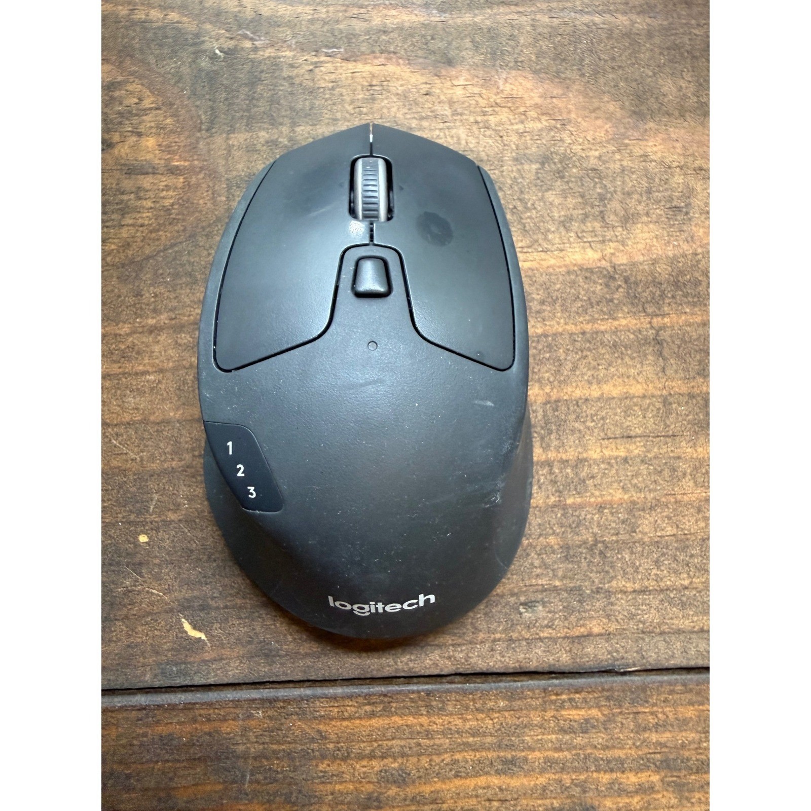 Logitech M720 Triathlon Wireless Mouse Bluetooth Unifying Receiver Black UNTEST