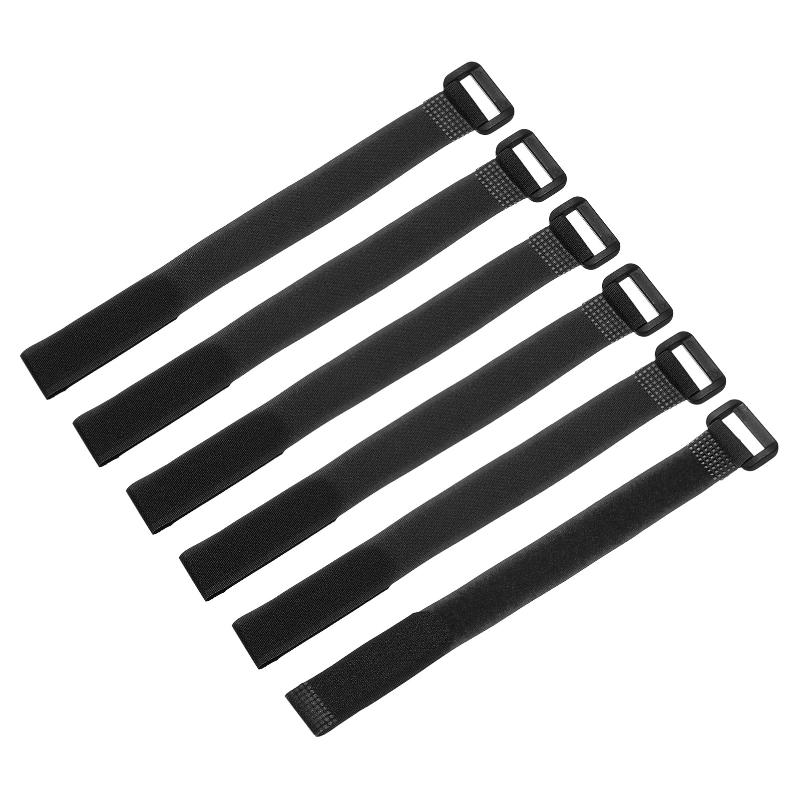 16Pcs Battery Tie Down Straps 0.6x10" Black Nylon Hold Loop Strap