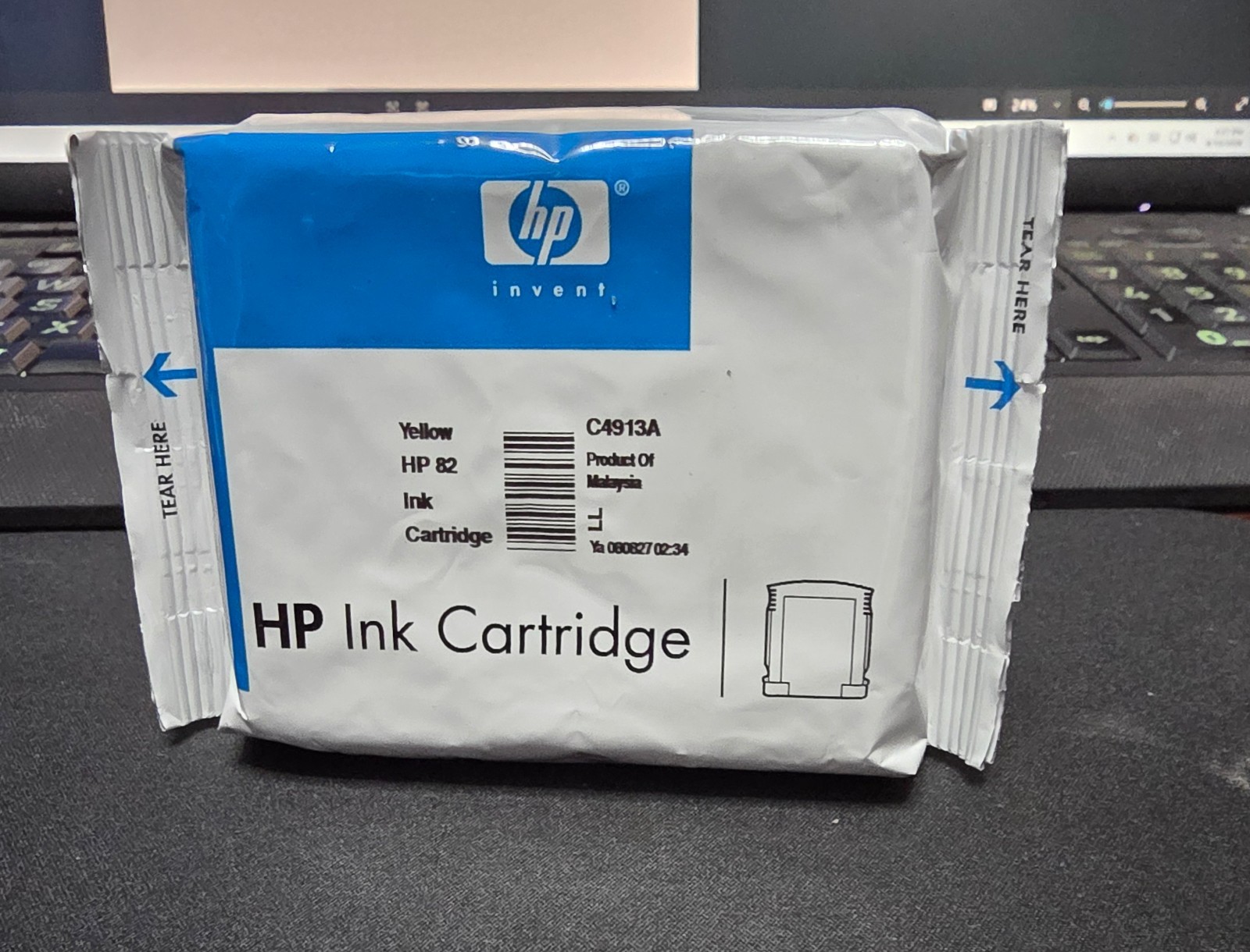 New Genuine HP 82 Yellow 69ml Ink Cartridge (Open boxe-SEALED)