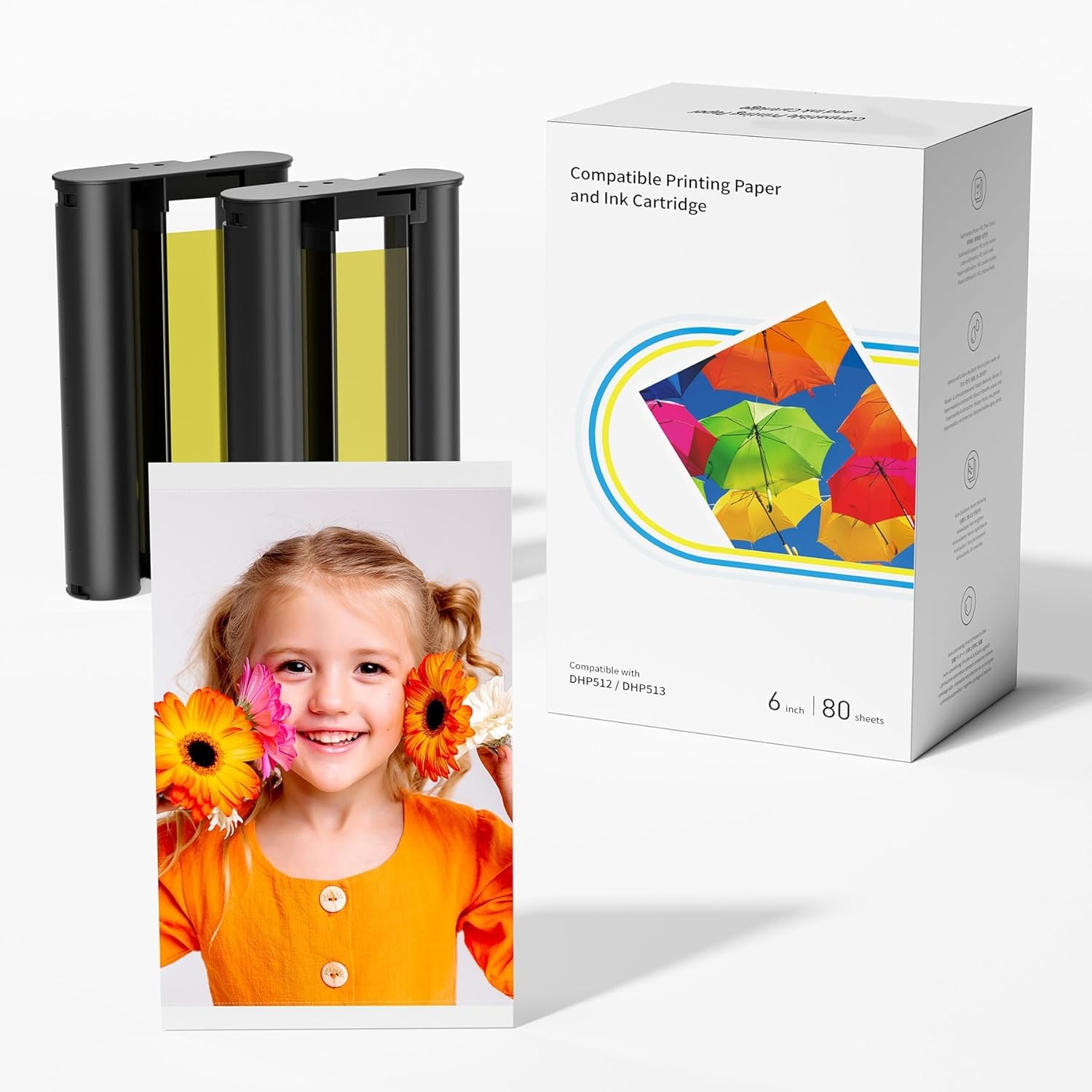 For Liene Amber M100/M200/M110/M210 4x6 Photo Printer 80 Sheets Photo Paper