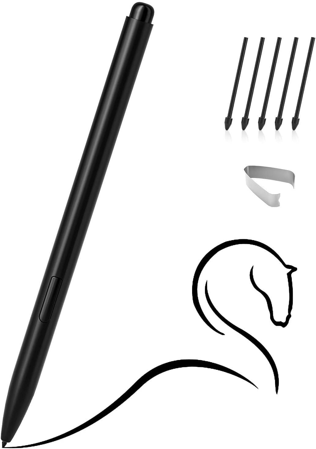 EMR Stylus for Remarkable 2, Magnetic Digital Pen, Eraser, 5 Tips |