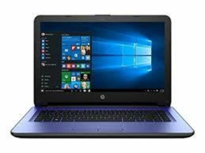HP 14 inch Premium Flagship Blue Laptop (Intel Celeron N3060 up to 2.48GHz, 4GB