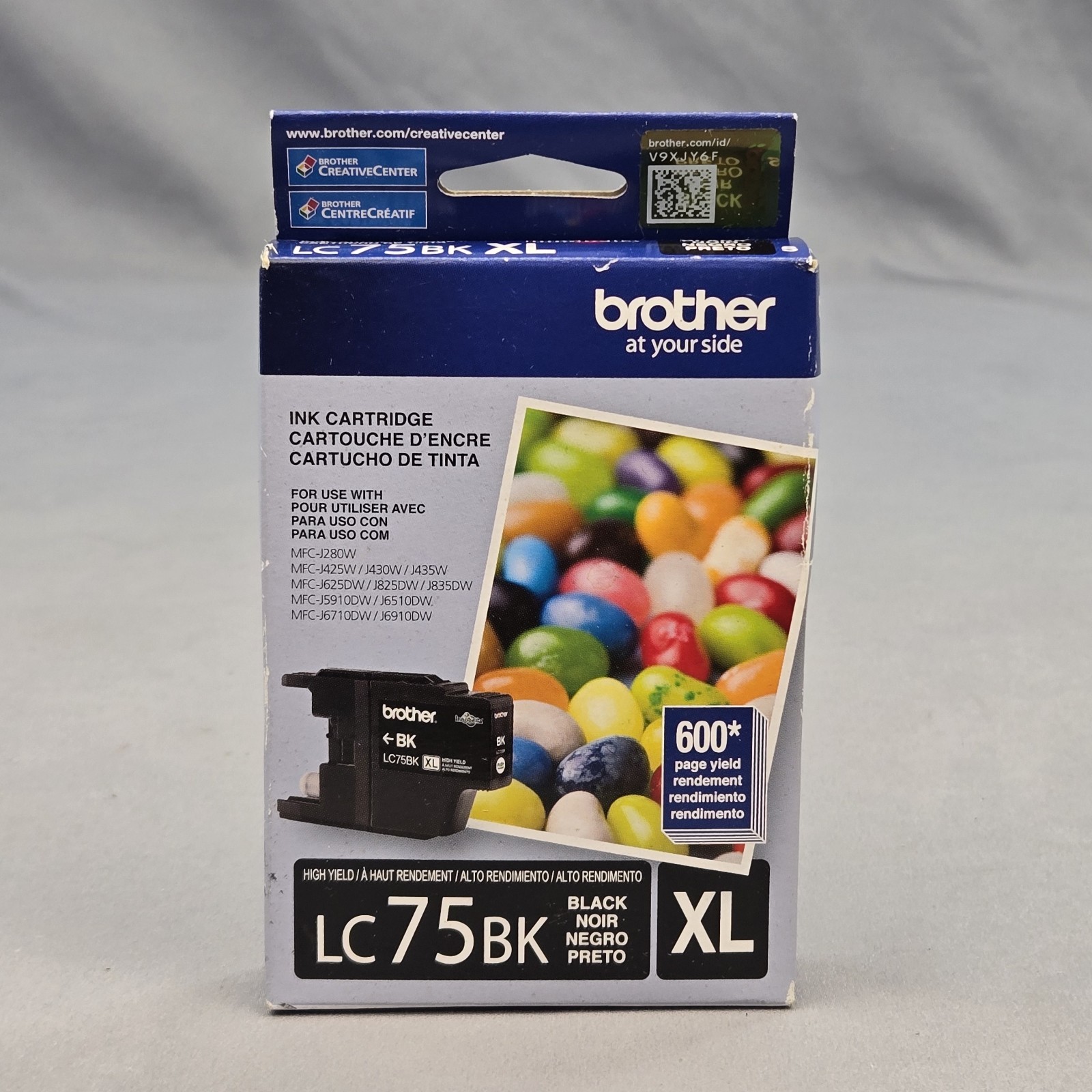 Genuine Brother LC75BK XL High Yield Black Ink Cartridge New
